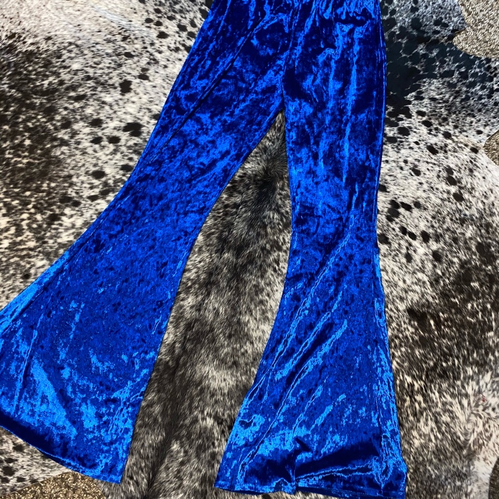 Blue Velvet Flares